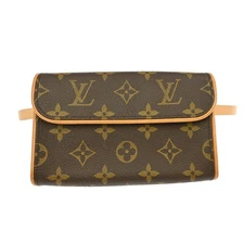 Louis Vuitton Florentine Waist Bag Monogram Canvas Brown Canvas Clutche &