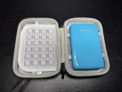Polaroid Zip Zink Mobile Printer - Blue - POLMP01BL Bundle With Case No Charger