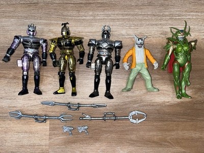 RARE Vintage Beetleborgs METALLIX Team, Wolfgang, and Horribelle Villain