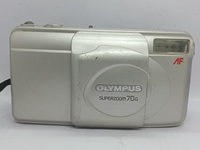 Olympus SUPERZOOM 70 G Film Camera Fully working tested For Parts or repair