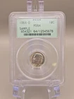 PCGS SAMPLE Slab OGH MIS-LABELED Marked 1964-D 10c Dime MS 65