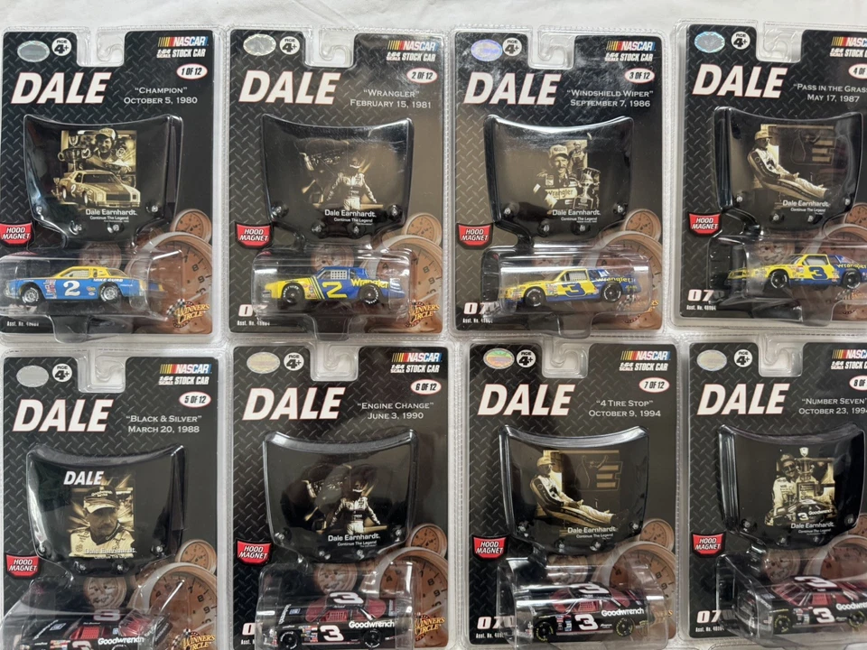 Dale Earnhardt Diecast with Hood Magnet 1:64 Days of Dale COMPLETE SET of 12 - Image 2 of 4