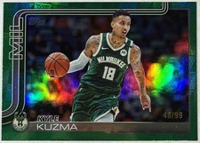 2025-26 Topps Kyle Kuzma Milwaukee Bucks 56 Season Tip Off Green Foilboard 46/99