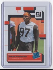 2022 Donruss Rated Rookie Perrion Winfrey Rookie Cleveland Browns #393