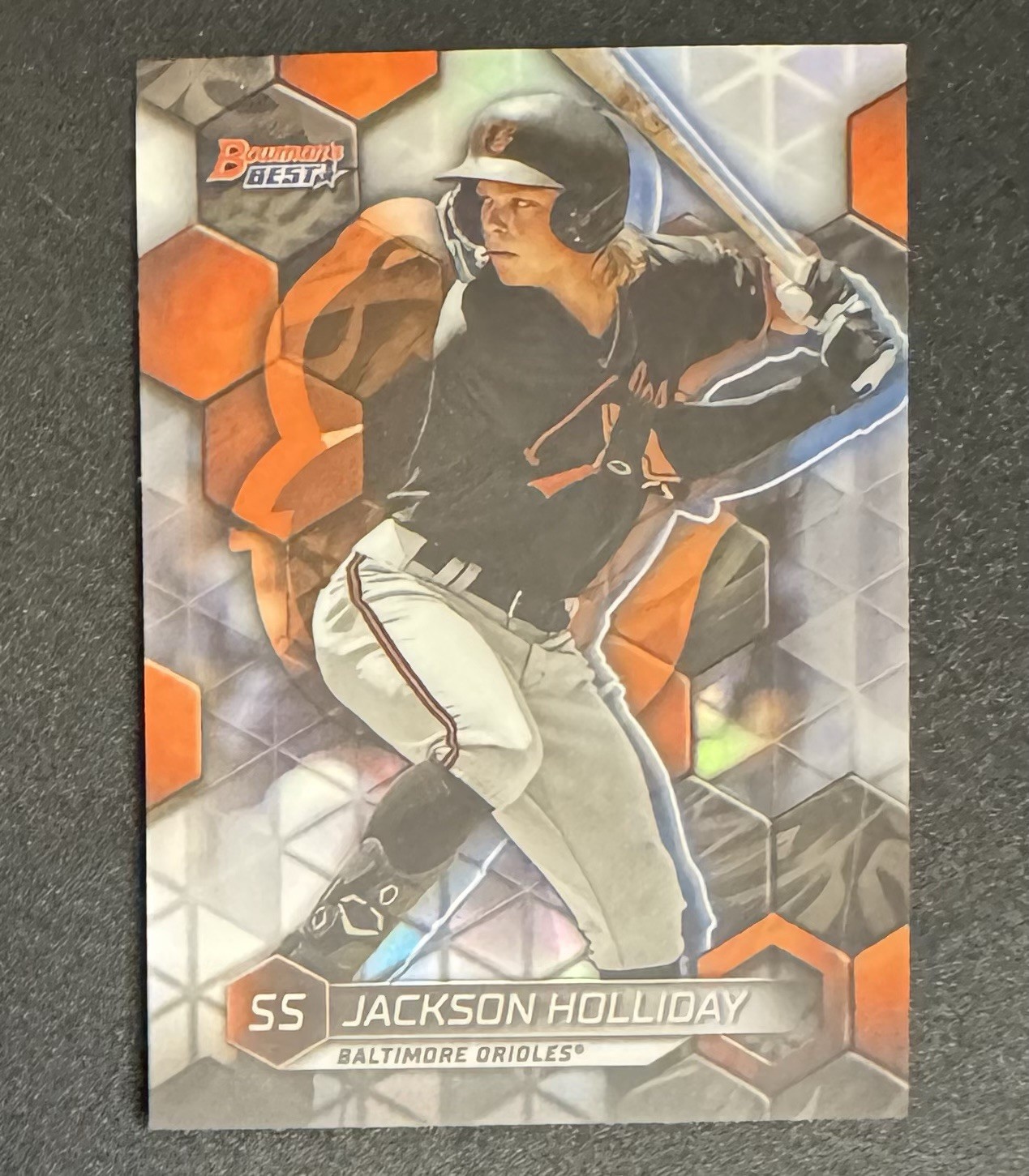 Jackson Holliday 2023 Bowman’s Best Top Prospects Refractor #TP-12 - Baltimore B