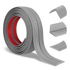 Wall Corner Protector Peel and Stick Corner Trim Molding 1.6 In x 10 Ft Gray