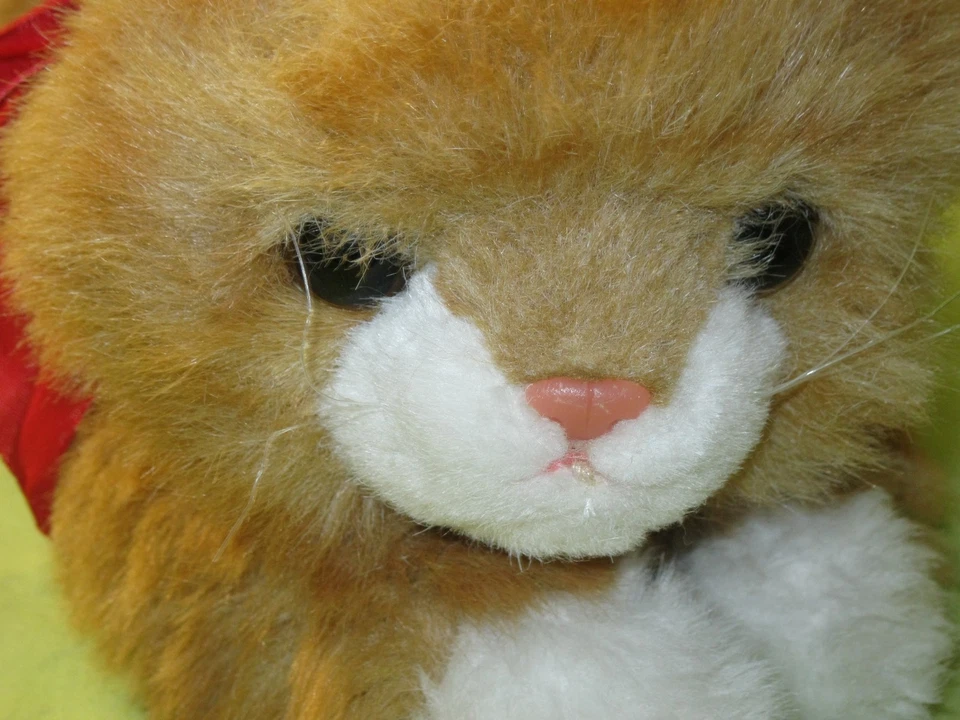 DE COLECCIÓN Hecho en Corea TY 1987 Peluche AL E KAT Dorado Tabby 20" Largo CAPOSICIÓN PLANA Gato Foto 2 de 4