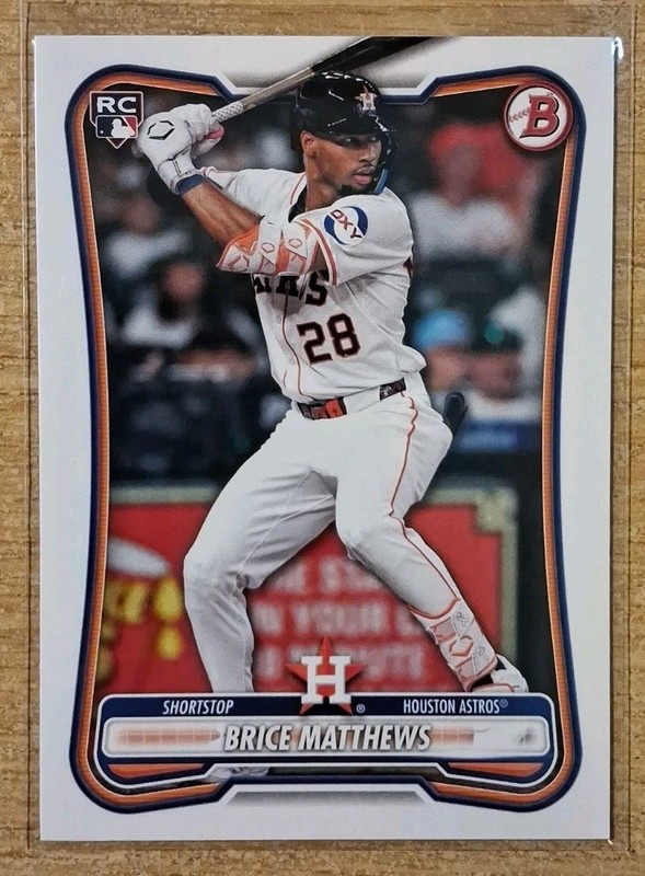 2026 BOWMAN BRICE MATTHEWS ROOKIE #56 HOUSTON ASTROS 