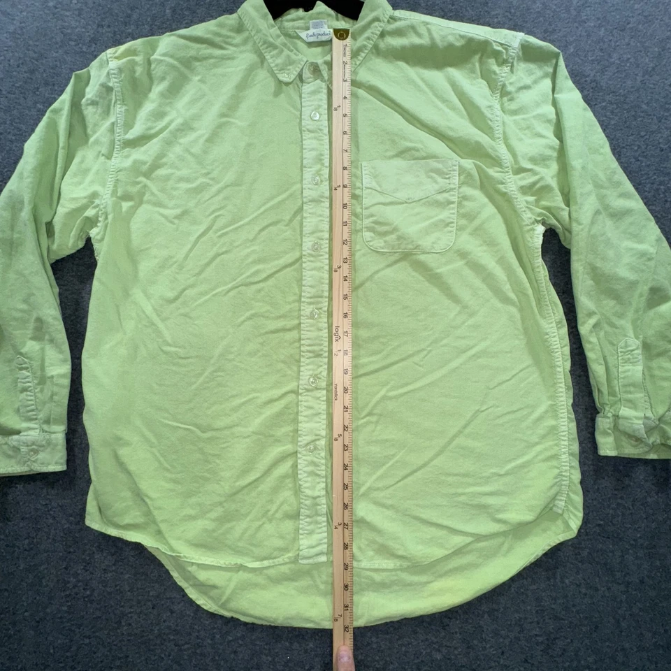 Fresh Produce Shirt Mens 2XL Green Button Up Long Sleeve Pocket Casual Cotton - Image 3 of 4