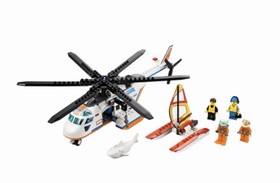 LEGO Coast Guard Helicopter 60013 City Complete Set 230 Pieces Guard Surfer