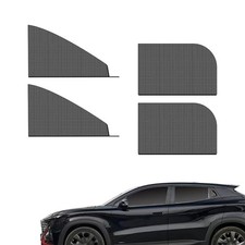 4 PCS Car Side Window Sunshades, Thickened Double-Layer Elastic Mesh Design