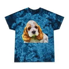 Cocker Spaniel 'Hogan' Tie-Dye Tee by DoggyLips™
