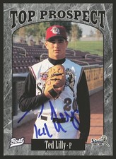 1997 Best California League Top Prospects #20 Ted Lilly In Person Autograph, A3