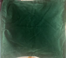 Crate & Barrel set 2 Velvet Throw Pillow Covers Bennet Evergreen  18"x18"