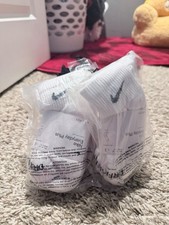 Nike Everyday Plus Cushioned Crew Socks 3 Pack White (Youth 3Y-5Y Woman 4-6)