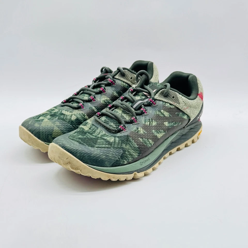 Merell Zapatos Mujer 7 Verde Antora 2 Trail Exterior Tenis Vibram Trainer Foto 4 de 4