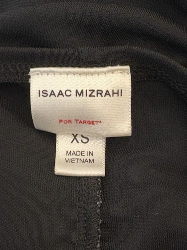 Isaac Mizrahi Wrap Dress Womens XS Black LDB Date Night Timeless Classic Capsule - Picture 5 of 15