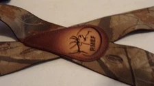 RMEF Realtree Camo Pants Suspenders Nice Condition Adjustable