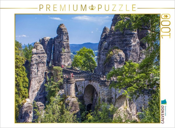 Calvendo Puzzle BasteibrüCke In Der SäChsischen Schweiz | 1000 Teile Lege-GrößE-image