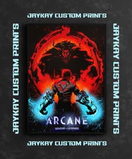 Arcane League Of Legends Vi And Vander Poster Print - No Frame