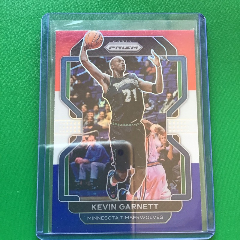 Kevin Garnett 2021-22 Panini Prizm Red White & Blue Prizm #256 Timberwolves