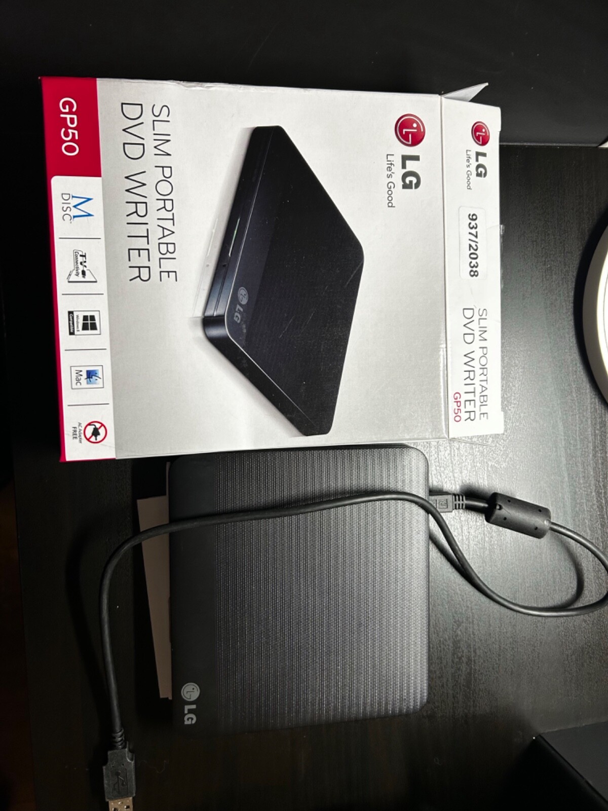 LG Slim Portable DVD Writer (GP50) eBay