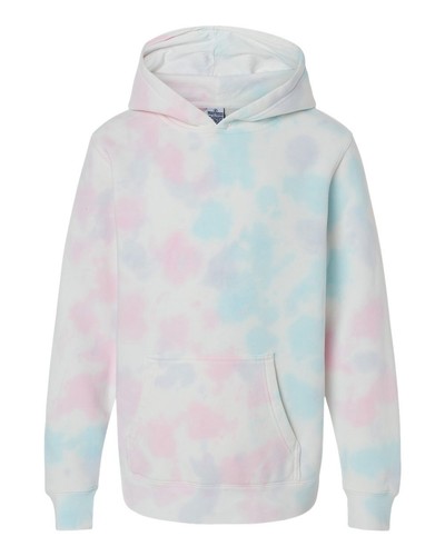 Independent Trading Co. PRM1500TD Youth Midweight Tie-Dyed Hooded Sweatshirt - Picture 7 of 7