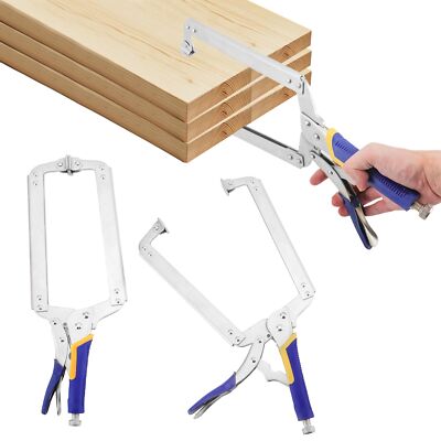 2 Pack Heavy Duty Locking C-Clamp 18 Inch Face Clamp Welding Clamps with Swiv...