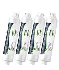 Future Way INLINE Water Filter Reduces Odors Sediments for RVs, Campers - 4-Pack