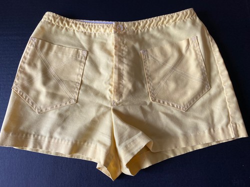 Fantaseas Swim Trunks Mens SZ SM 28" Short Shorts Vintage Yellow 50s 60s 28"X2"