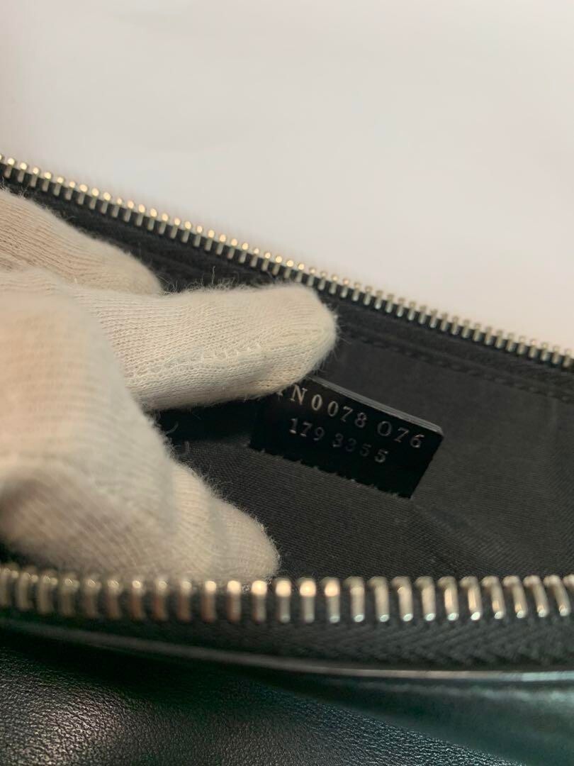 FENDI Monster Bag Bugs Eye Clutch Handbag Pouch Black Silver
