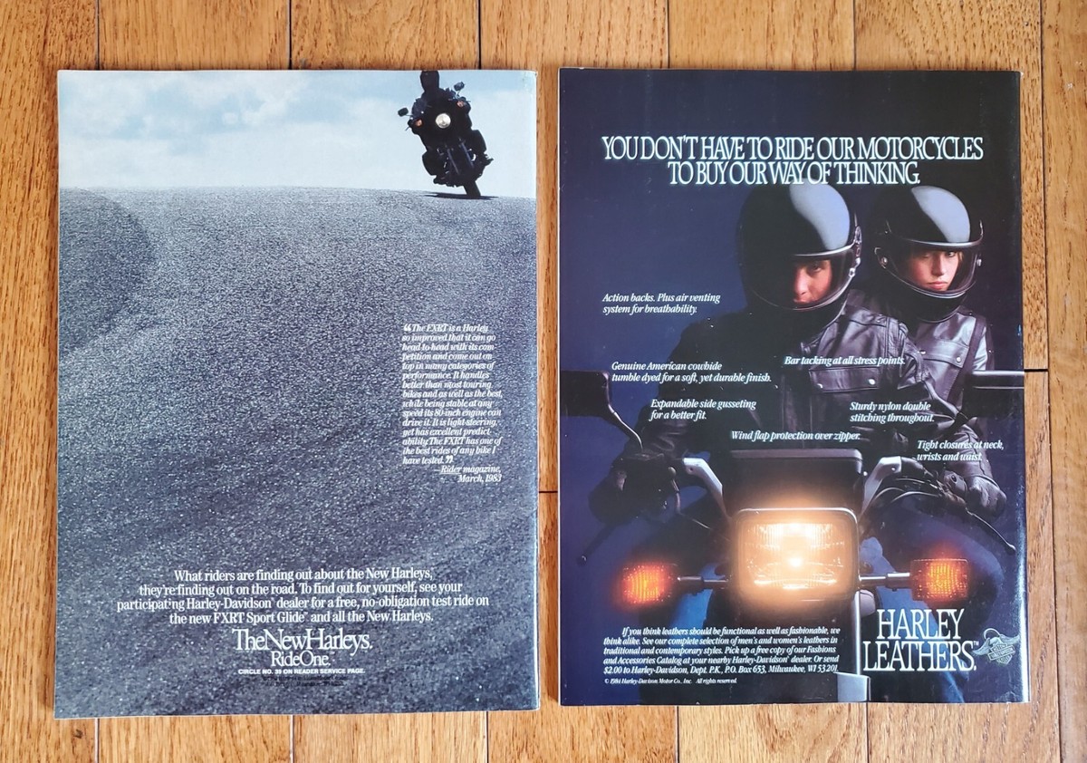 LOT OF 2 - 1984 CYCLE MAGAZINE SUPERBIKES SUZUKI HONDA YAMAHA