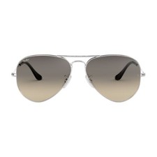 Ray-Ban Aviator Gradient Occhiali da Sole Uomo - Grigio Chiaro Sfumata,  55mm (RB3025 003/32 55-14) | Acquisti Online su eBay