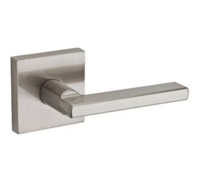 Kwikset Halifax Square Satin Nickel Hall/Closet Passage Lever New