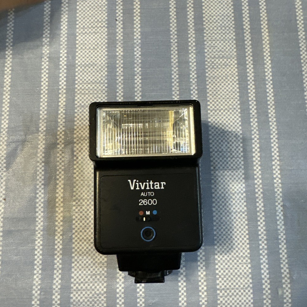 Vivitar Auto 2600 Camera Flash Auto Off Auto Check For Canon Cameras