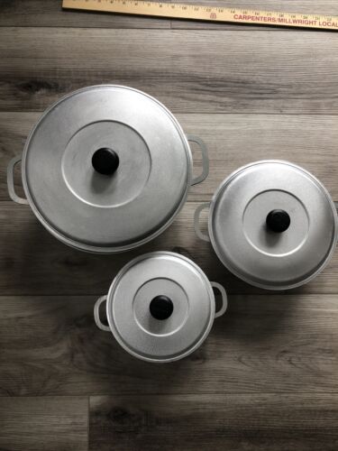 Imusa 11.6” 9” 7”  Cast Aluminum Traditional Colombian Caldero Dutch Oven Set - Afbeelding 1 van 8