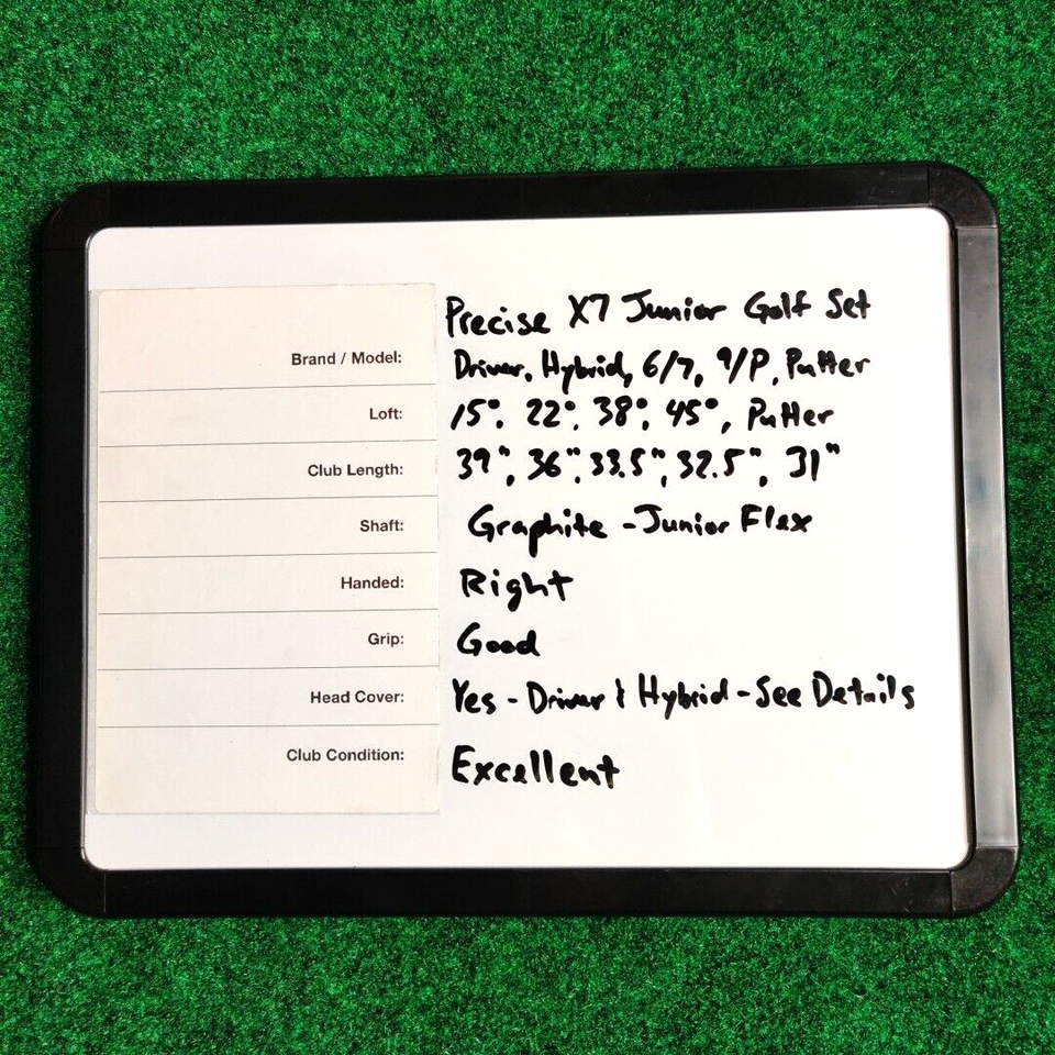 Precise X7 Junior Kids Golf Club Set KFlex Age 912 Height 5261" RH