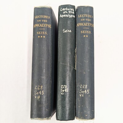 Lectures On The Apocalypse 1906 3 Vols By Joseph A Seiss Volume 1-3 9th Edition