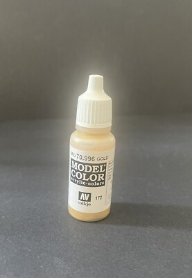 Vallejo Model Color Farben Acryl Kriegsfarben 17ml Flasche Gold 172