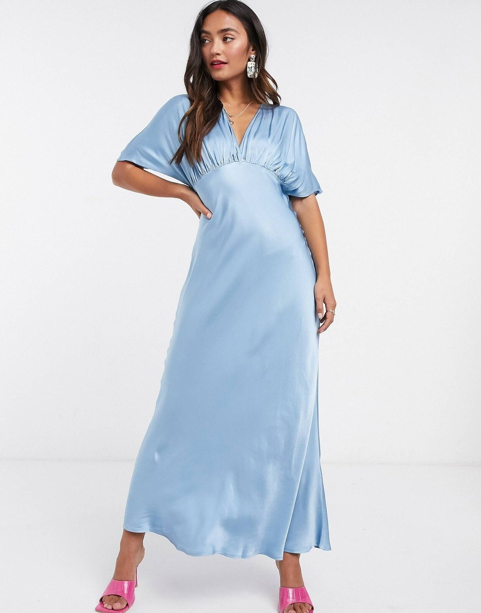 ghost satin dress Ghost Ava Satin Maxi Dress, Ivory