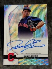 2020 Bowman Sterling SILVER WAVE PROSPECT ROOKIE AUTO Daniel Espino 004/125