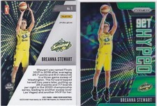 2021 Panini Prizm WNBA Breanna Stewart #1 GET HYPED GREEN PRIZM   Seattle Storm