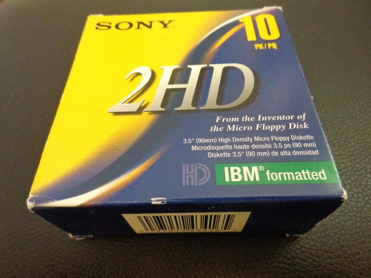 Sony 2HD 3.5”💗High Density Micro Floppy Diskettes IBM