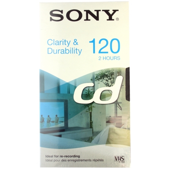 LOTE 3 CINTAS DE VÍDEO SONY CD 120 VHS PACK-( 3 CINTAS DE 2 HORAS)