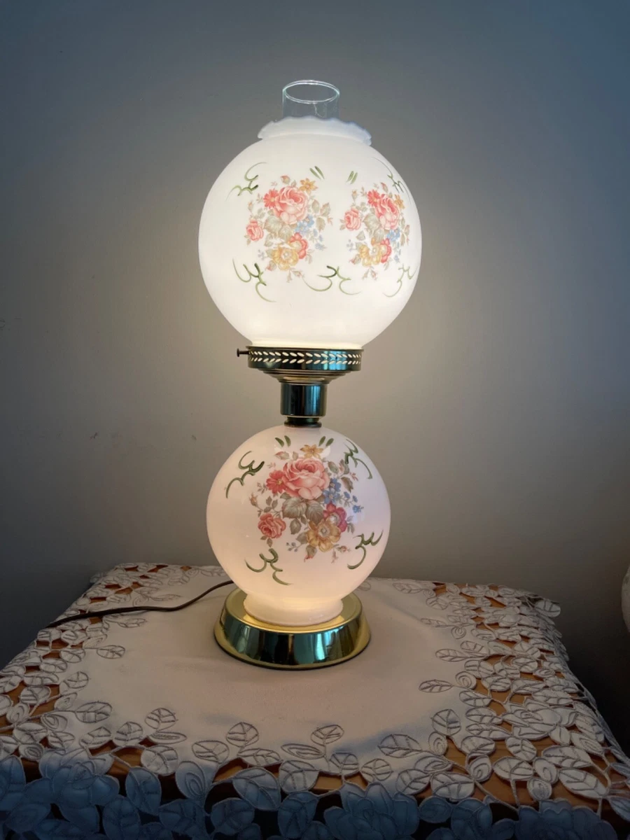 Antique double globe lamp deals