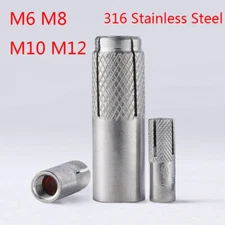 M6 M8 M10 M12 Drop In Anchor Masonry Brick Concrete Sleeve Anchor Metric 306 SS