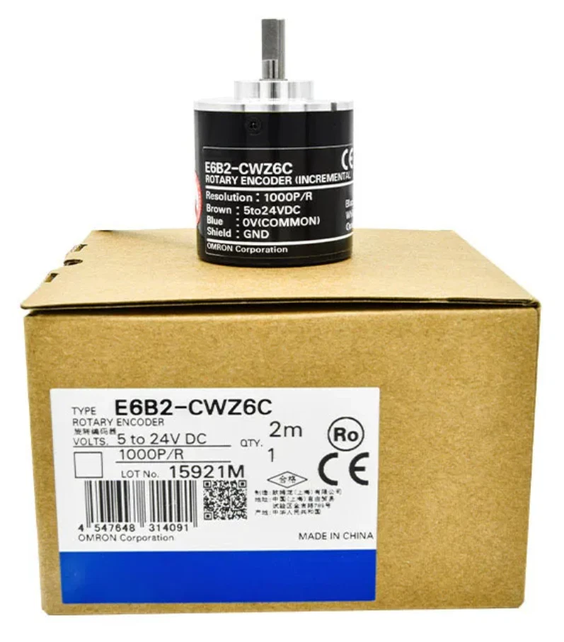 Encoder P / R Pulse Rev Incremental Rotary AB 2 Phases 6mm Shaft Photoelectric - Image 3 of 4