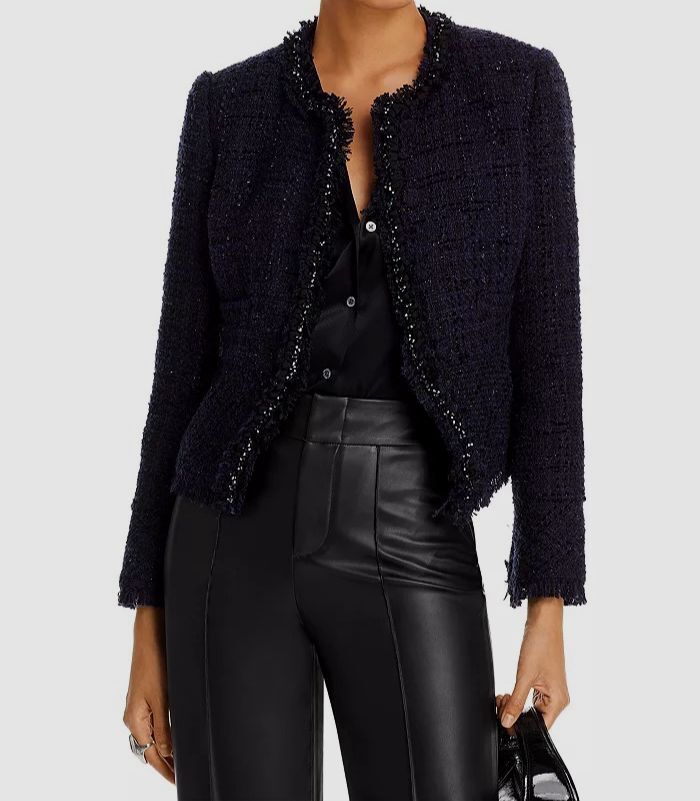 Derek Lam 10 Crosby Women's Blue Elizabeth Peplum Jacket Size