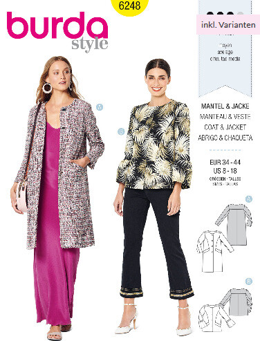 Schnittmuster Jeansjacke McCalls mc8474 34-42/44-52