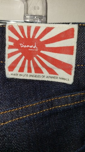 Diamond Supply Co Herren Jeans 40 x 32 dunkle Waschung japanischer Stoff hergestellt in den USA Knopfleiste - Bild 5 von 13